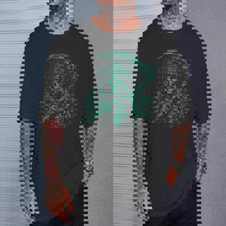 スカル サンタ ムエルテ エル ジェフェ Tシャツ 彼への贈り物