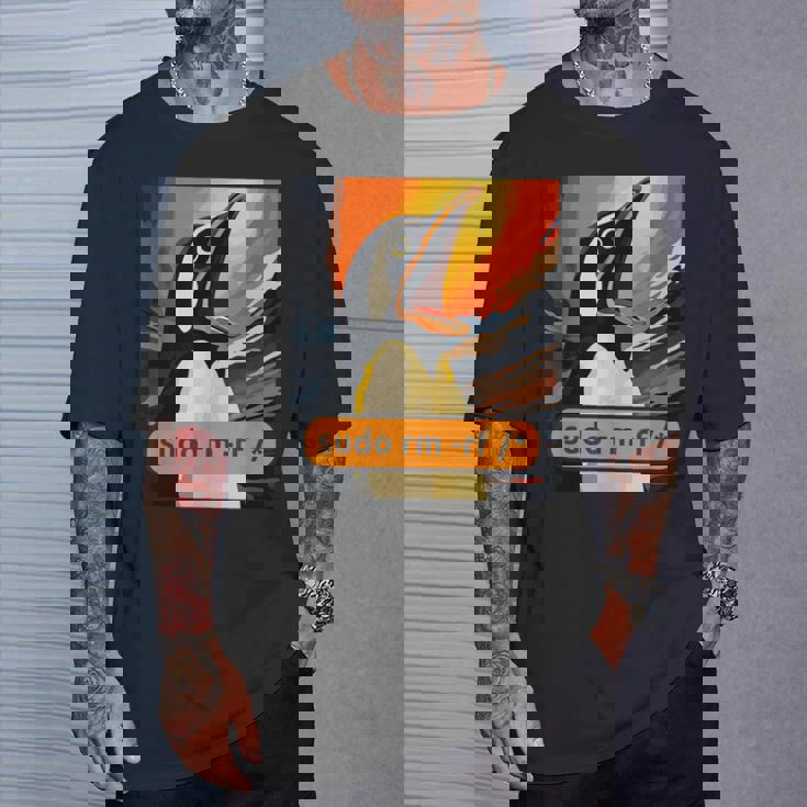 スクリーミング・タックス Linuxudo Rm-Rf Tシャツ 彼への贈り物