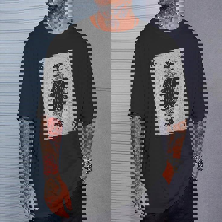 スケルトントランプキングギャンブル死神 Tシャツ 彼への贈り物