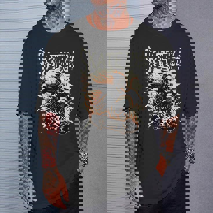 スケーター スケルトンデザイン Tシャツ 彼への贈り物