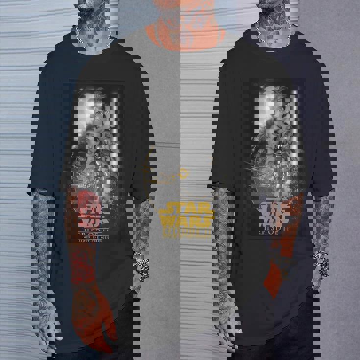 スター・ウォーズ クラシック エピソードii クローンの攻撃ポスター Tシャツ 彼への贈り物