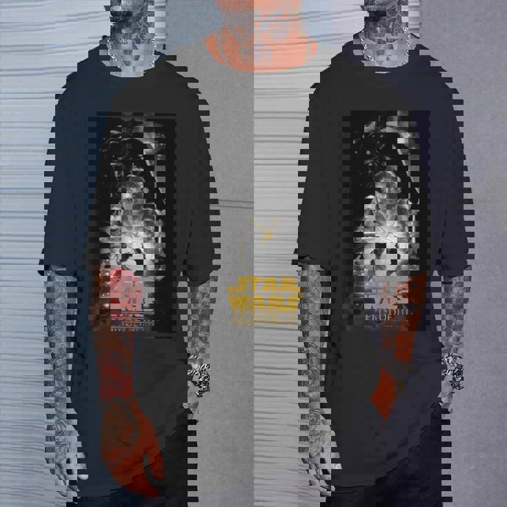 スター・ウォーズ クラシック エピソードiii リベンジ・オブ・ザ・シス ポスター Tシャツ 彼への贈り物