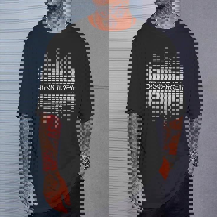 ストリートウェアシャツ黒と白のグラフィック美学 長袖tシャツ Tシャツ 彼への贈り物