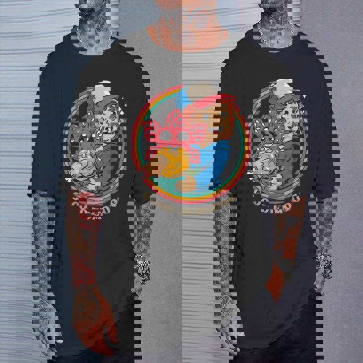 ストレンジャー・シングス ダスティン デモドグ ミーム 好奇心 コンパニオン 84 Tシャツ 彼への贈り物