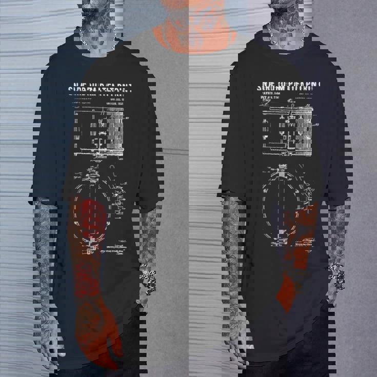スネアドラム特許プリント 1939年 ビンテージ特許ミュージックアート Tシャツ 彼への贈り物