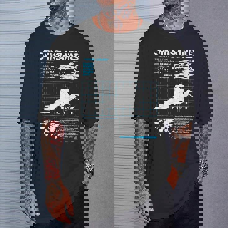 スピノサウルスのファクトシート Tシャツ 彼への贈り物