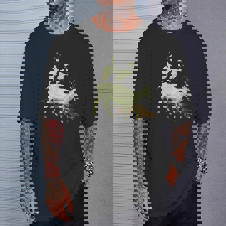 スプーンビルズとヤギの庭 地上の喜びの庭 Tシャツ 彼への贈り物