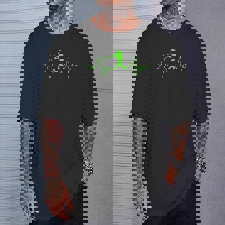 スポーツファンのための野球ハートビートクールなデザイン Tシャツ 彼への贈り物