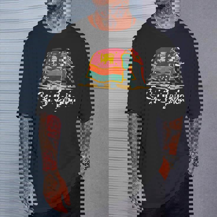 スリランカの国旗と友情 Tシャツ 彼への贈り物