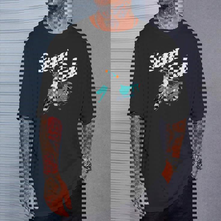 スーパーカブ 50 110 125 バイク ミニ モト スクーター カスタム 原付 二種 Tシャツ 彼への贈り物