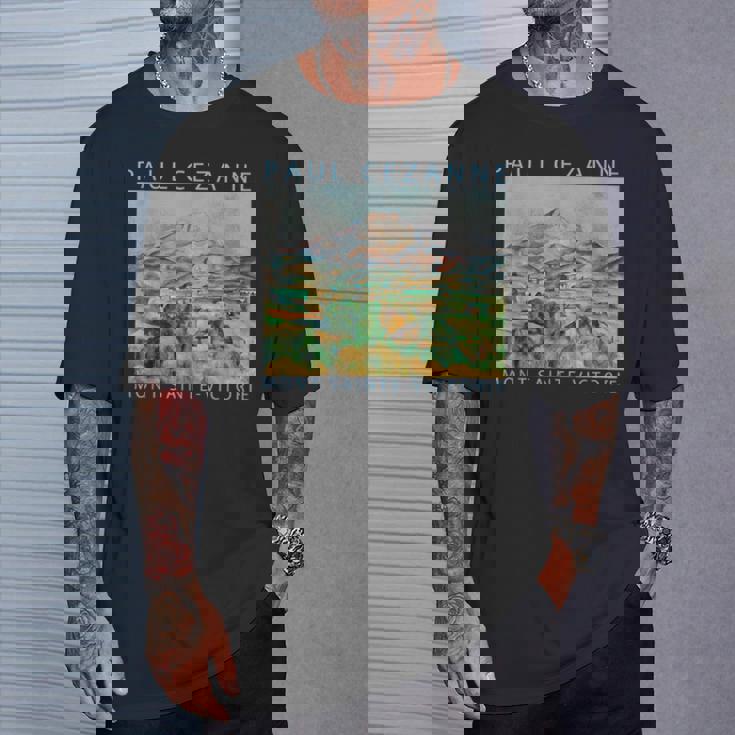 セザンヌ 面白いtシャツ アート 印象派 絵画 メンズ レディース 面白い 服 美術 油彩画 Tシャツ 彼への贈り物