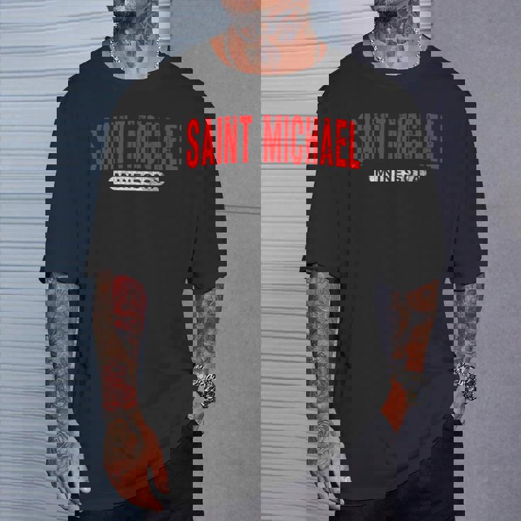 セントマイケルmn ミネソタ 面白い Usa City Roots ヴィンテージ ギフト Tシャツ 彼への贈り物