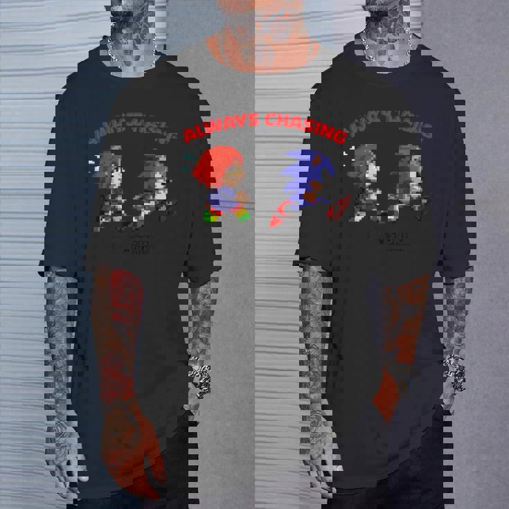 ソニック×れじぇくん Always Chasing L Tシャツ 彼への贈り物