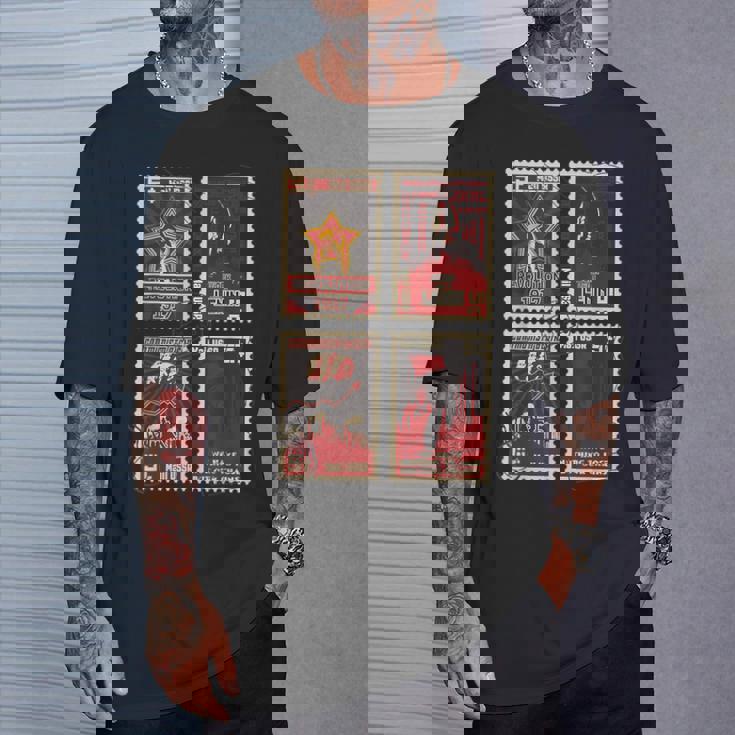 ソビエト消印sovi8ヴィンテージプロパガンダ。 Tシャツ 彼への贈り物