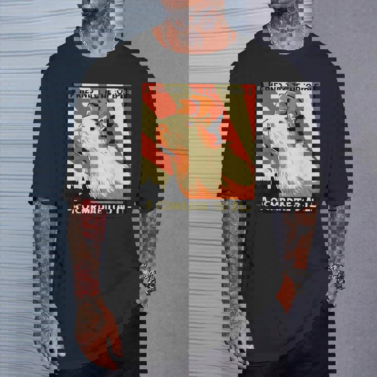 ソ連共産主義カピバラソビエト民衆への友 Tシャツ 彼への贈り物