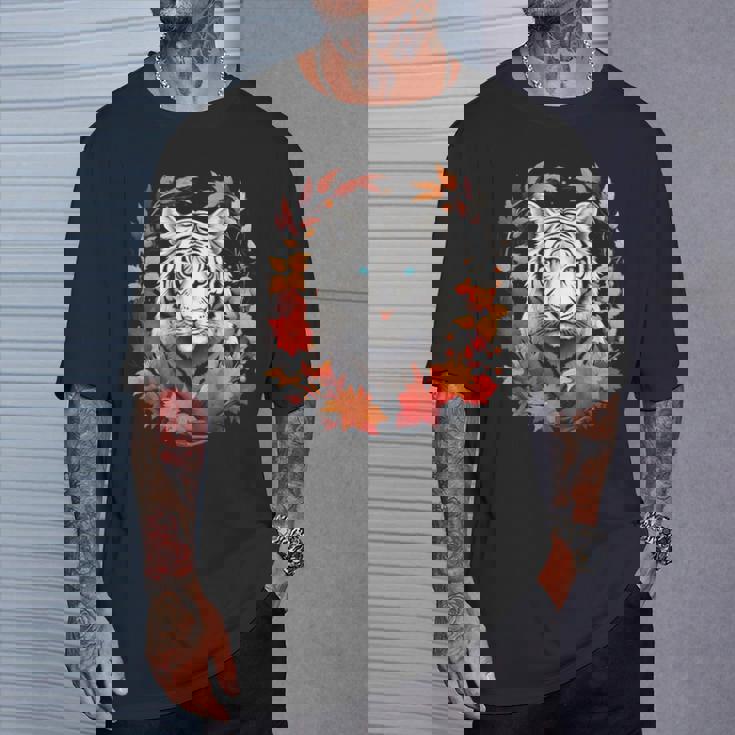 タイガー 動物 グラフィックアート トラ Tシャツ 彼への贈り物