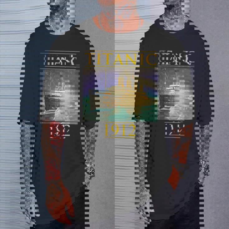 タイタニックtシャツ 帆船 ヴィンテージ クルーズベッセル 1912年 ギフト Tシャツ 彼への贈り物