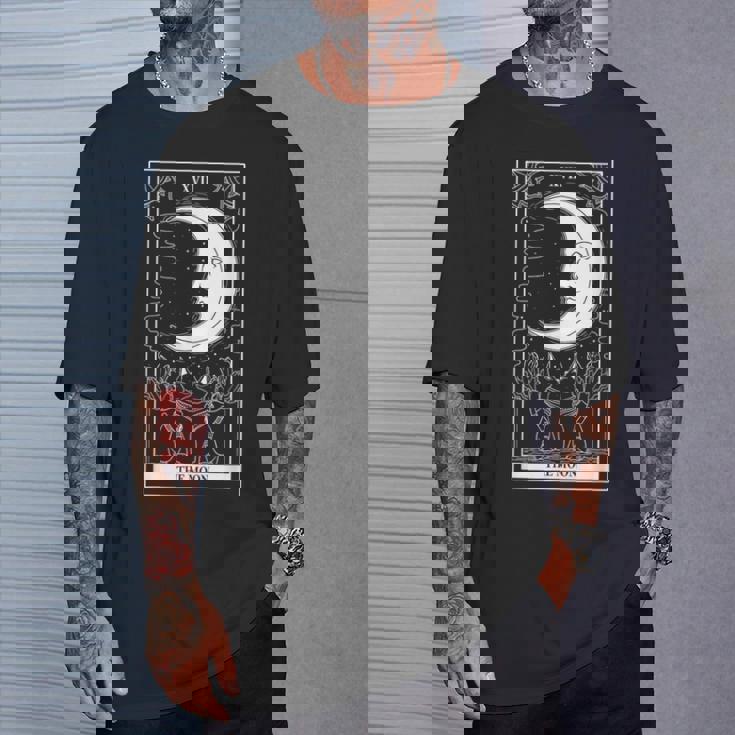 タロットカード 月 占い師 オカルト 魔女 ウィッカン カード Tシャツ 彼への贈り物