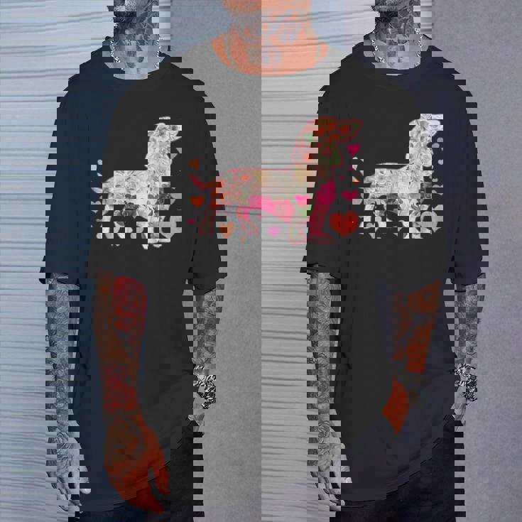 ダックスフントの解体新書 ミニチュアダックス 犬の飼い主 ダックス飼い おもしろ 愛犬家 犬 ダックスフント Tシャツ 彼への贈り物