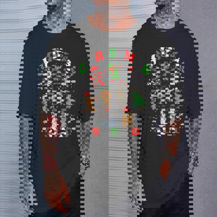 ダビングクリスマスブリークリスマスセーターサンタダブスクワッドキッズボーイ Tシャツ 彼への贈り物