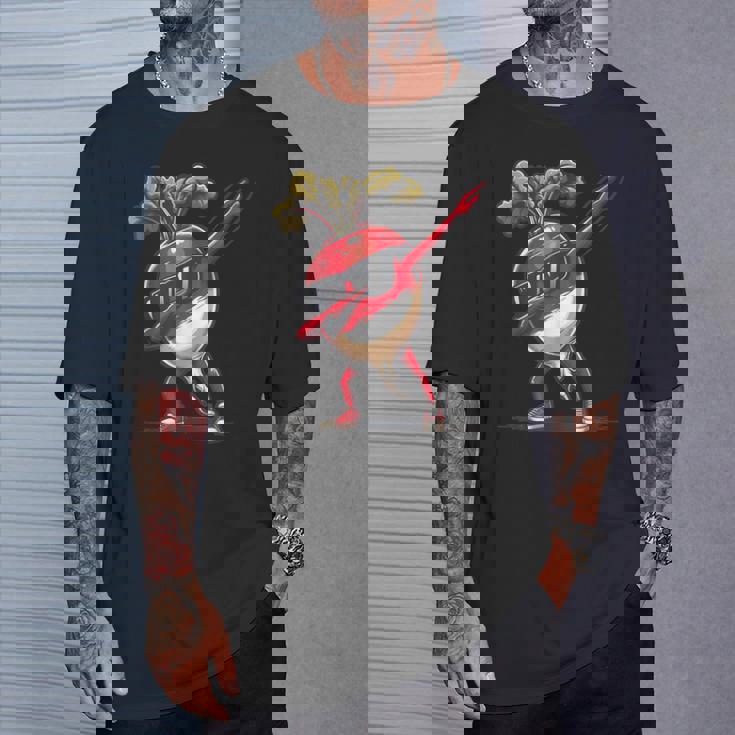 ダブ 大根 踊る 大根 野菜 Tシャツ 彼への贈り物