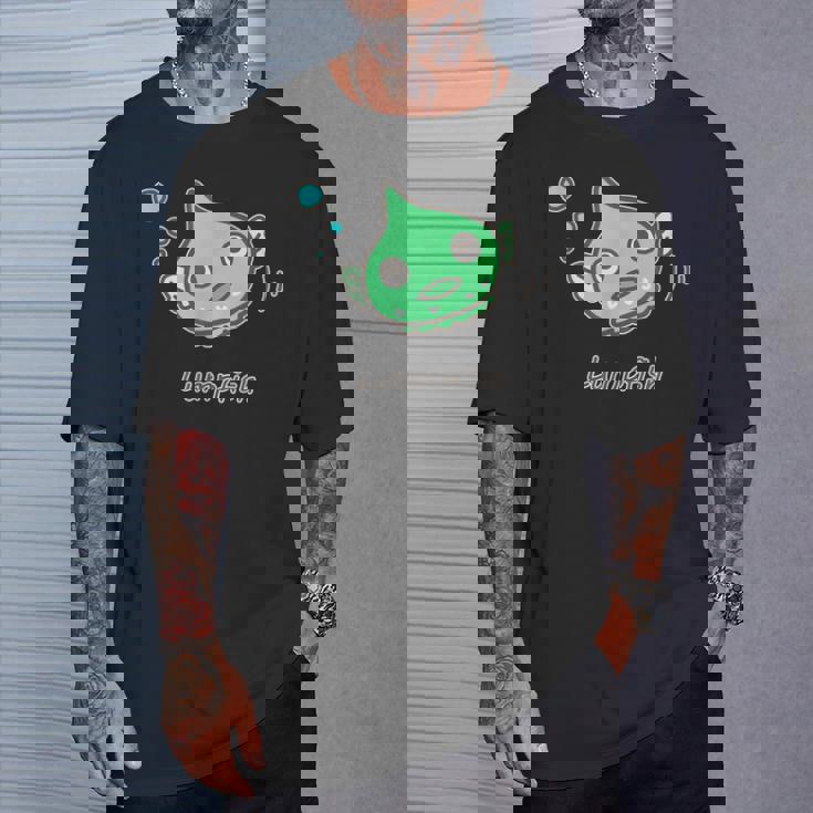 ダンゴウオ 緑ver 魚 かわいい おもしろ ネタ 海 魚好き プレセント Tシャツ 彼への贈り物