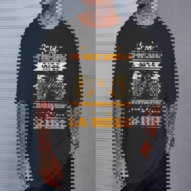 メンズ チェーンソー&ビール ランバージャック&林業チェーンソー Tシャツ 彼への贈り物