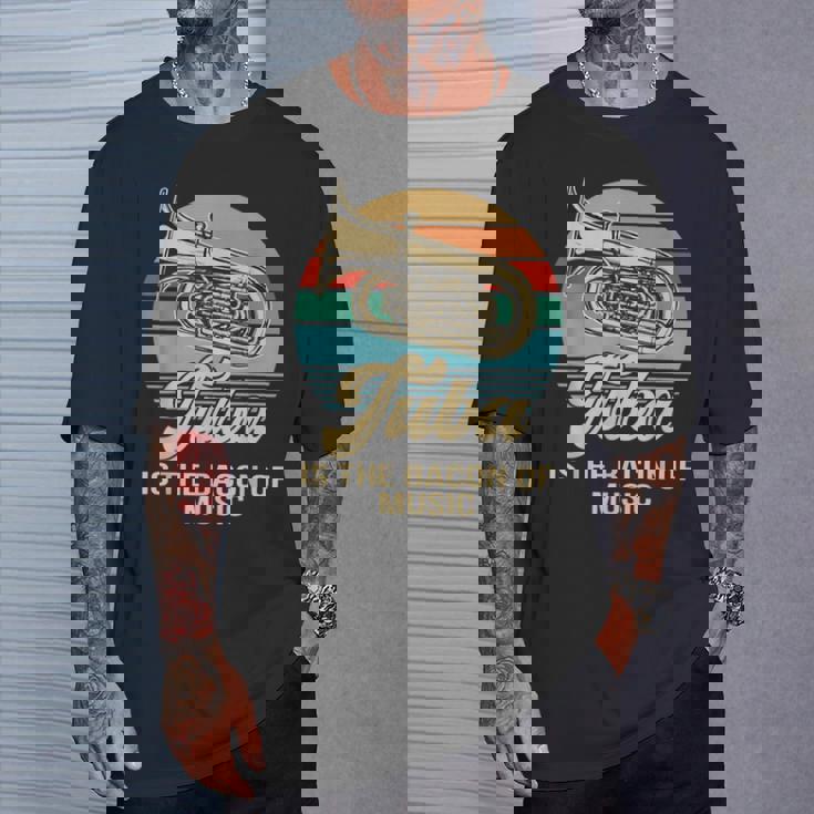 チューバは音楽の頂点チューバヴィンテージ Tシャツ 彼への贈り物