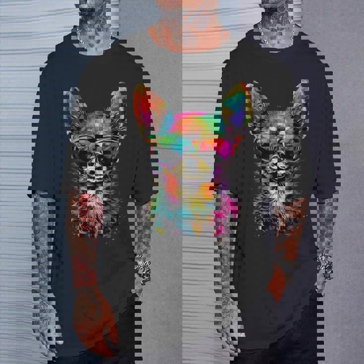 チワワとサングラスの犬 かわいいチワワが大好き Tシャツ 彼への贈り物