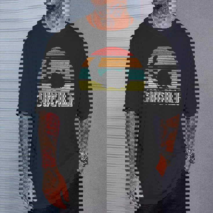 チンチラ I レトロ ナゲティール I ヴィンテージ チンチラ Tシャツ 彼への贈り物