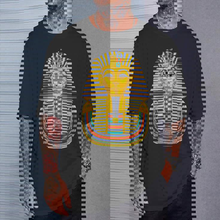 ツタンカーメン エジプトファラオ ピラミッド 古代エジプト Tシャツ 彼への贈り物