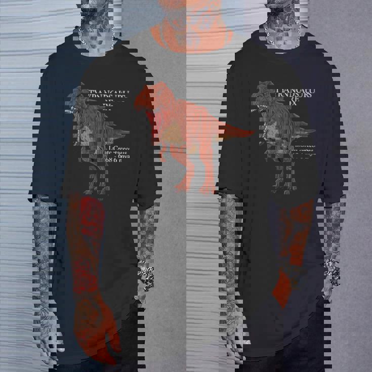 ティラノサウルス・レックスのリアルなデッサン Tシャツ 彼への贈り物