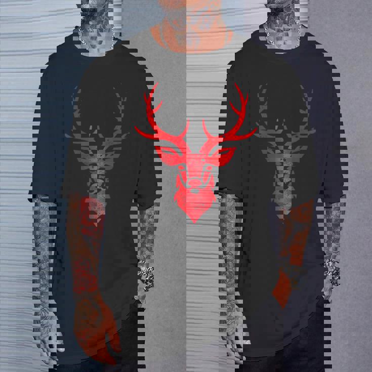 ディア シャレー アントラーズ レトロ スタッグ アントラーズ ヴィンテージ お土産 Tシャツ 彼への贈り物