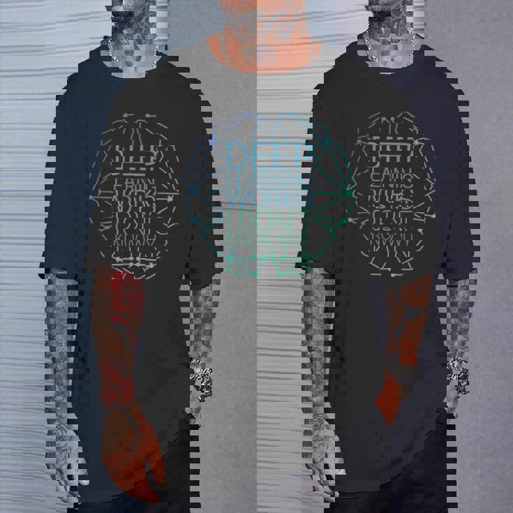 ディープラーニングの仕組み理由はわかりません-面白い機械学習 Tシャツ 彼への贈り物