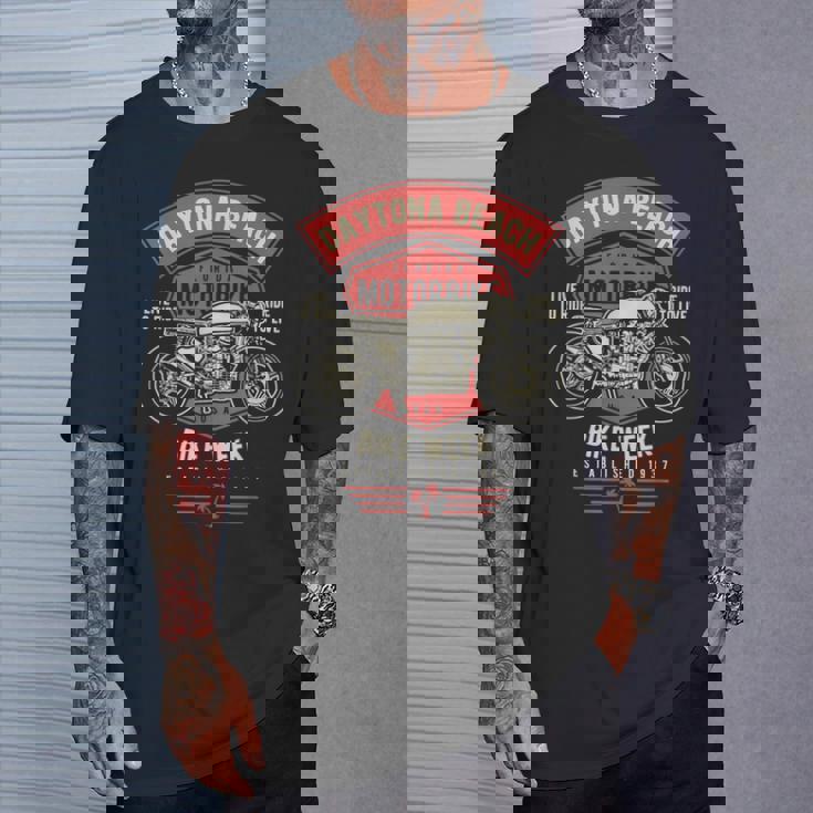 デイトナ ビーチバイクウィーク レトロバイクデザイン Tシャツ 彼への贈り物