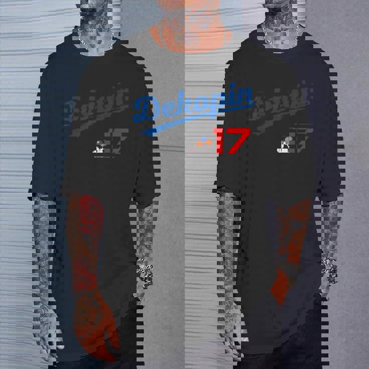 デコピン 大谷 Dekopin Decoy Decopin 前後デザイン 野球 かわいい 愛犬 ユニホーム風 Tシャツ 彼への贈り物