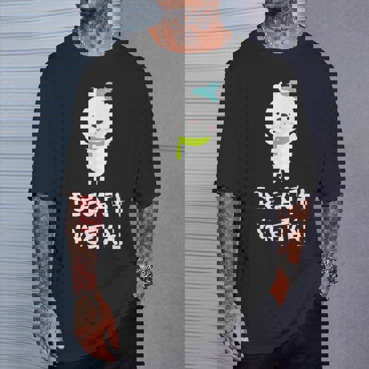 デスメタル ホッキョクグマ Cute Polar Bear Metalhead Death Metal Tシャツ 彼への贈り物