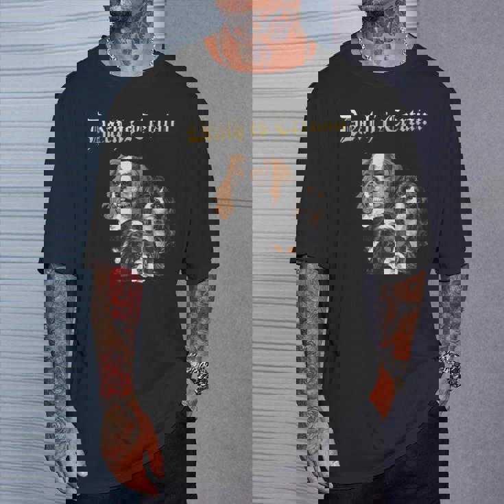 デス・イズ・サステイン・ファニー・キャバリア・キング・チャールズ・スパニエル Tシャツ 彼への贈り物