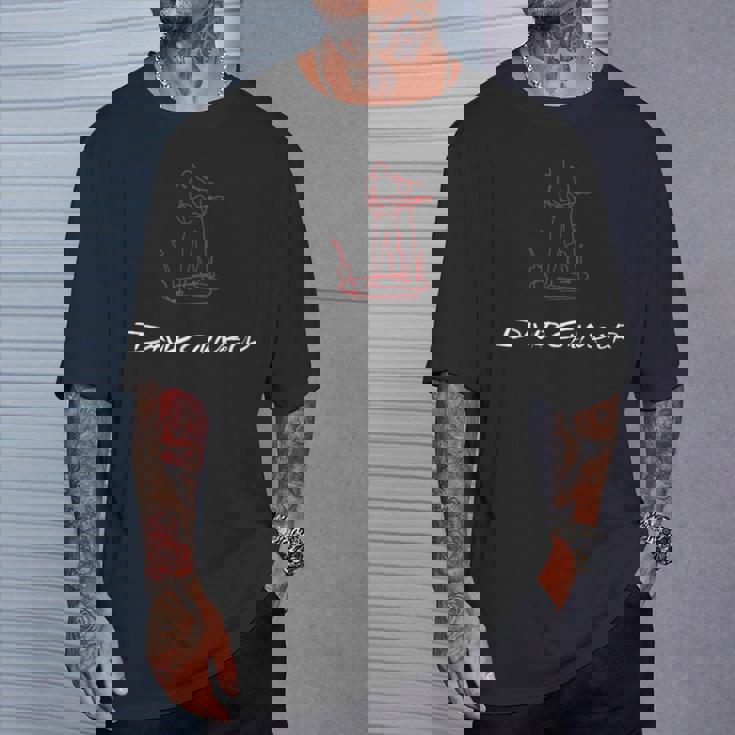 デヴィッド・ギルモア オン・ア・アイランド 赤と白のスケッチ Tシャツ 彼への贈り物