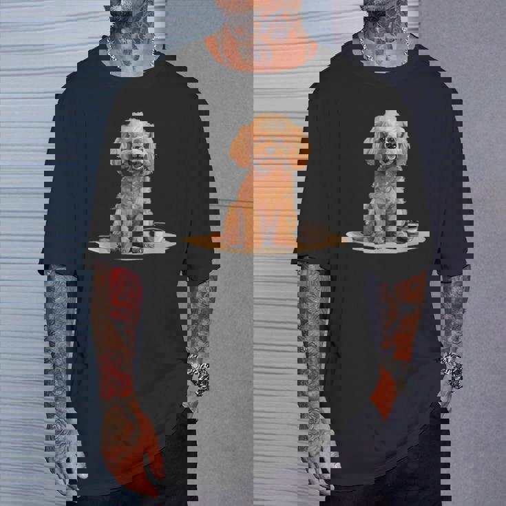 トイプードル 犬種 ペット かわいいグラフィック Tシャツ 彼への贈り物