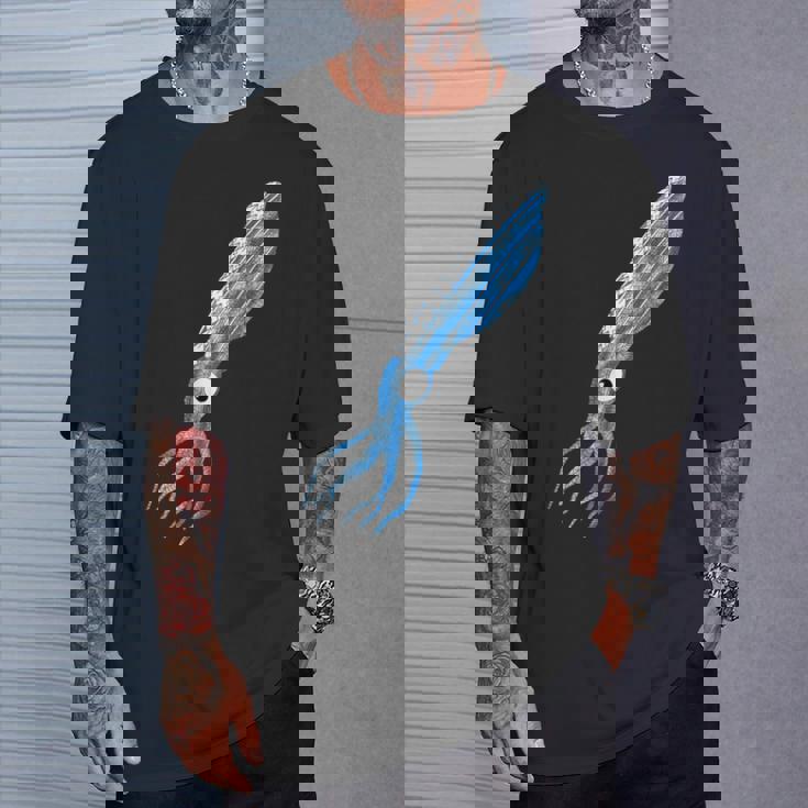 トライバル イカ 海の動物 Tシャツ 彼への贈り物