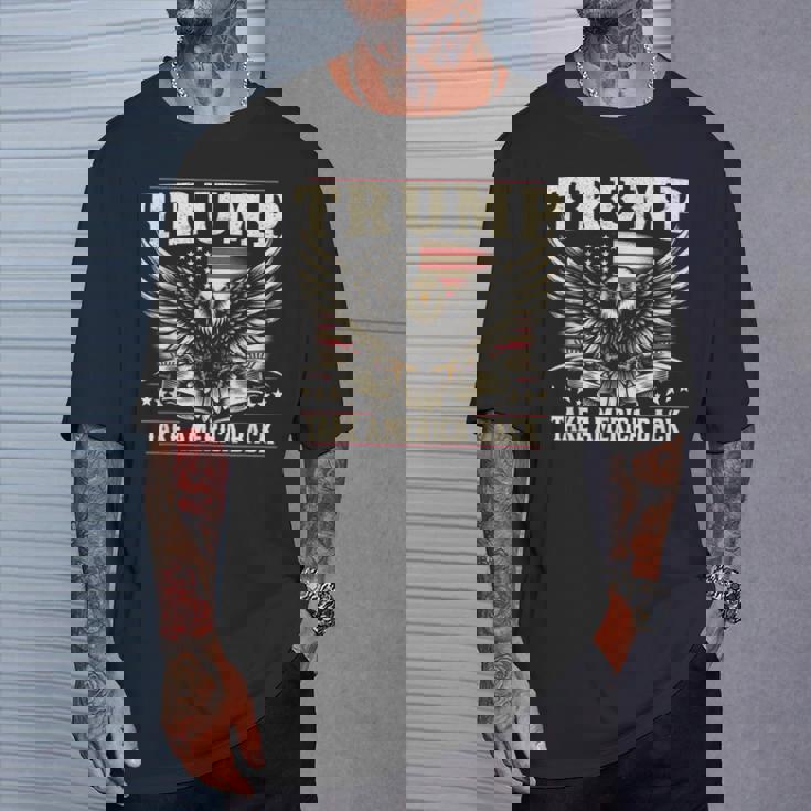 トランプ 2024 テイク・アメリカ・バック トランプ大統領 Tシャツ 彼への贈り物