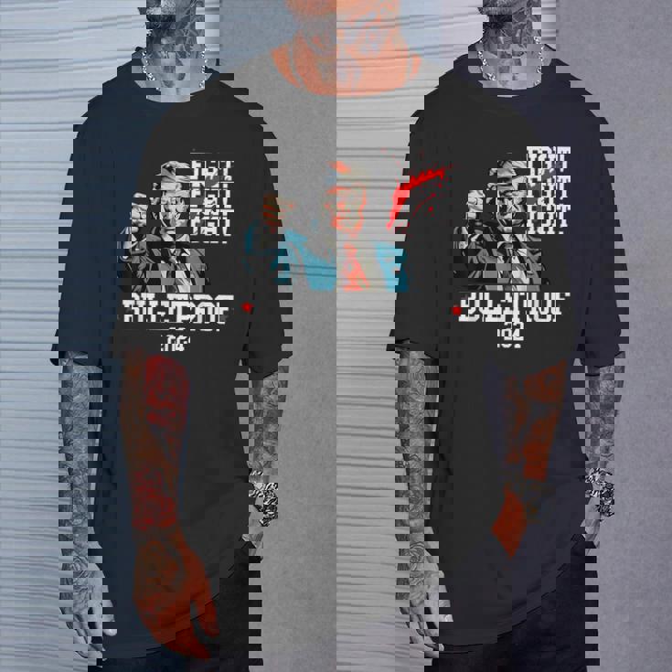 トランプ 防弾 ファイト ファイト ファイト Tシャツ 彼への贈り物