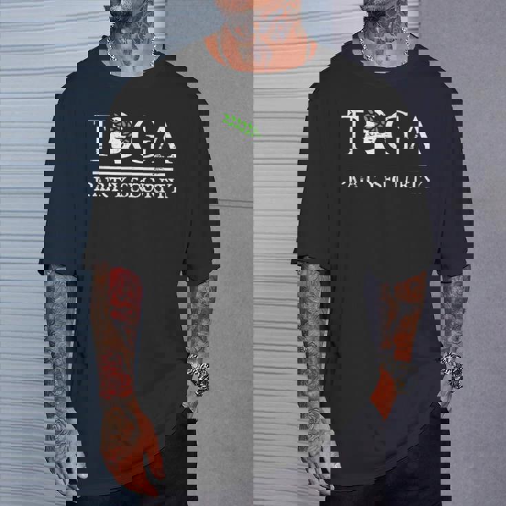 トーガパーティーセキュリティ-面白いギリシャ大学パーティー Tシャツ 彼への贈り物