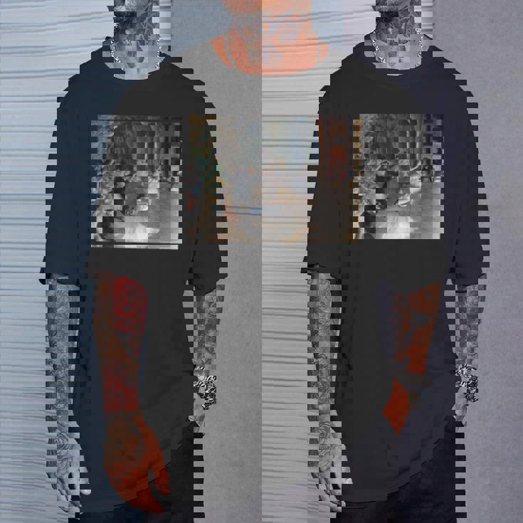 ドガ 舞台上でのリハーサル 現代美術 絵画 Tシャツ 彼への贈り物