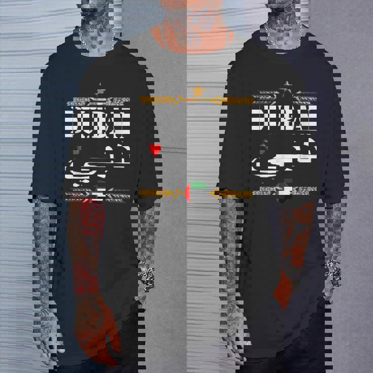 ドバイ アラブ首長国連邦Uaeお土産 おもしろ ラブ ドバイ Tシャツ 彼への贈り物