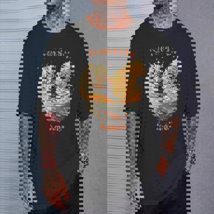 ドラゴンボウル戦士とラーメン波動力 Tシャツ 彼への贈り物