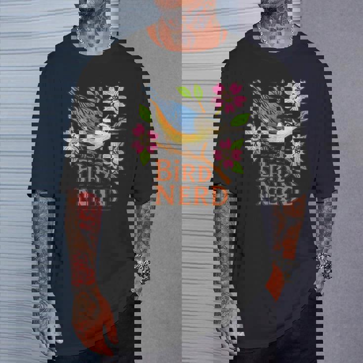 ナツハッチ 鳥 オタク ハナミズキ 木 アート Tシャツ 彼への贈り物