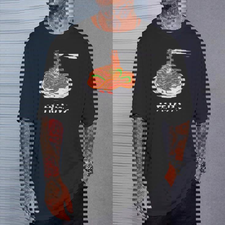 ナポリタン スパゲッティ イラスト 喫茶店 洋食 簡単 かわいい おしゃれ Tシャツ 彼への贈り物