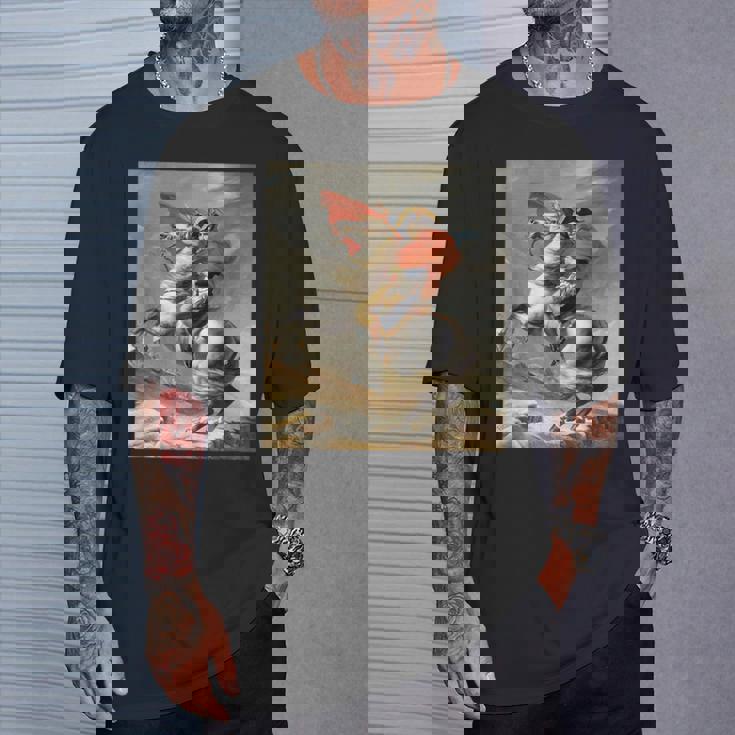 ナポレオン・ボナパルト ジャック・ルイ・デイヴィッド ネオクラシシズムアート Tシャツ 彼への贈り物